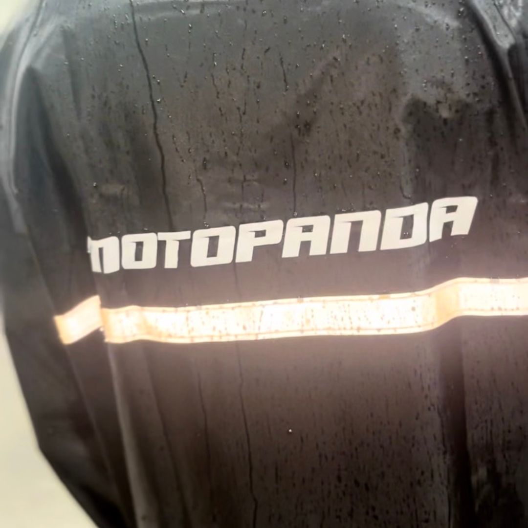 ชุดกันฝน เสื้อกันฝน + กางเกง สำหรับขับขี่มอเตอร์ไซค์ MOTOPANDA ชุดกันฝนอย่างดี มีแถบสะท้อนแสง และชุดกันฝน MOTOWOLF