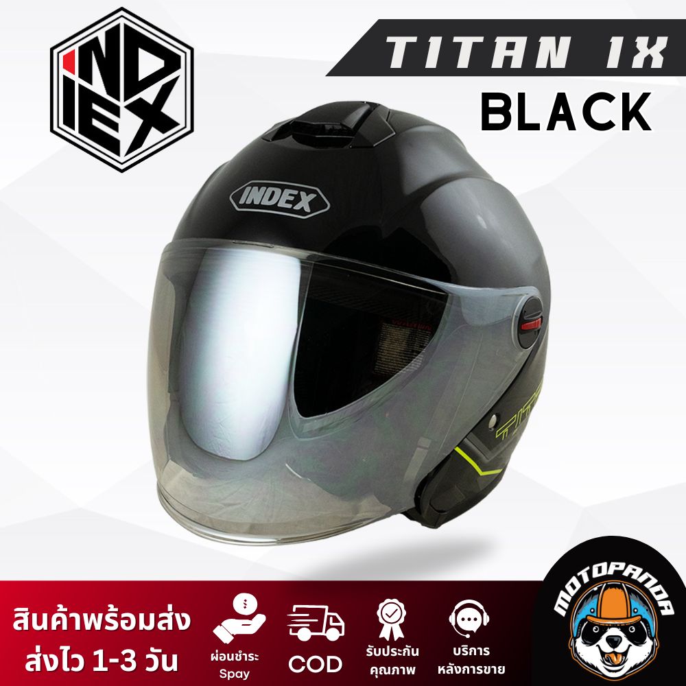 หมวกกันน็อค INDEX TITAN IX แบบเปิดหน้า ของแท้ 100% รับประกันคุณภาพ