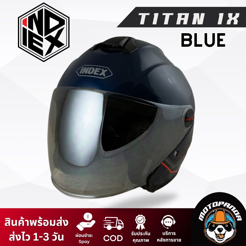 หมวกกันน็อค INDEX TITAN IX แบบเปิดหน้า ของแท้ 100% รับประกันคุณภาพ