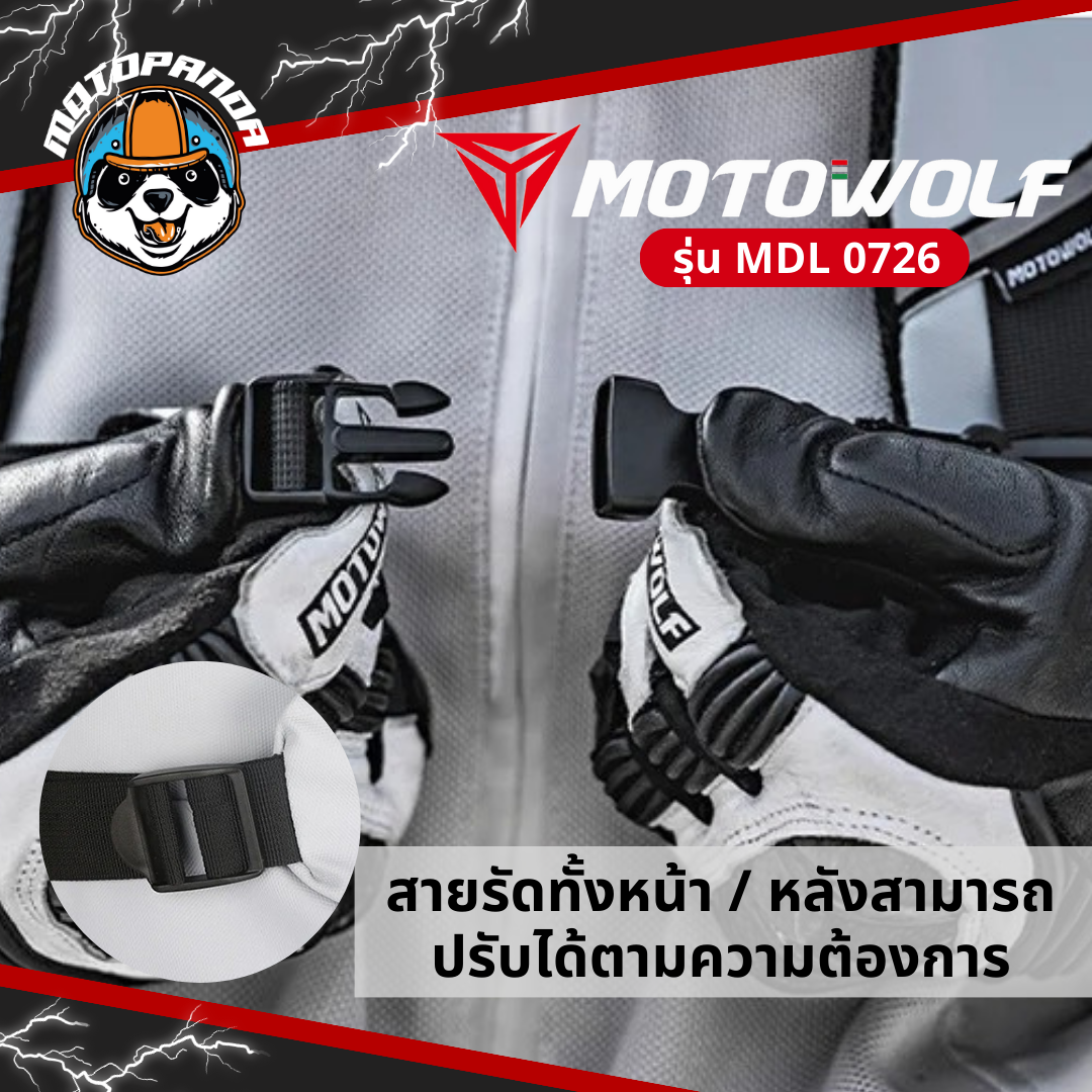 MOTOWOLF MDL 0726 กระเป๋าเป้ ทรงมน จุของได้เยอะ สินค้าแท้ล้านเปอร์เซนต์
