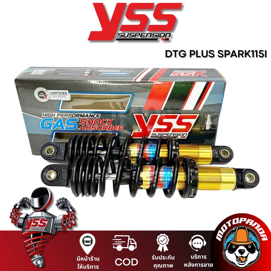 โช๊คหลัง DTG PLUS YAMAHA SPARK 115I สูง 280 mm. โช้ค YSS แท้ ยามาฮ่า สปาร์ก115i โช้คแก๊ส ของแท้100%