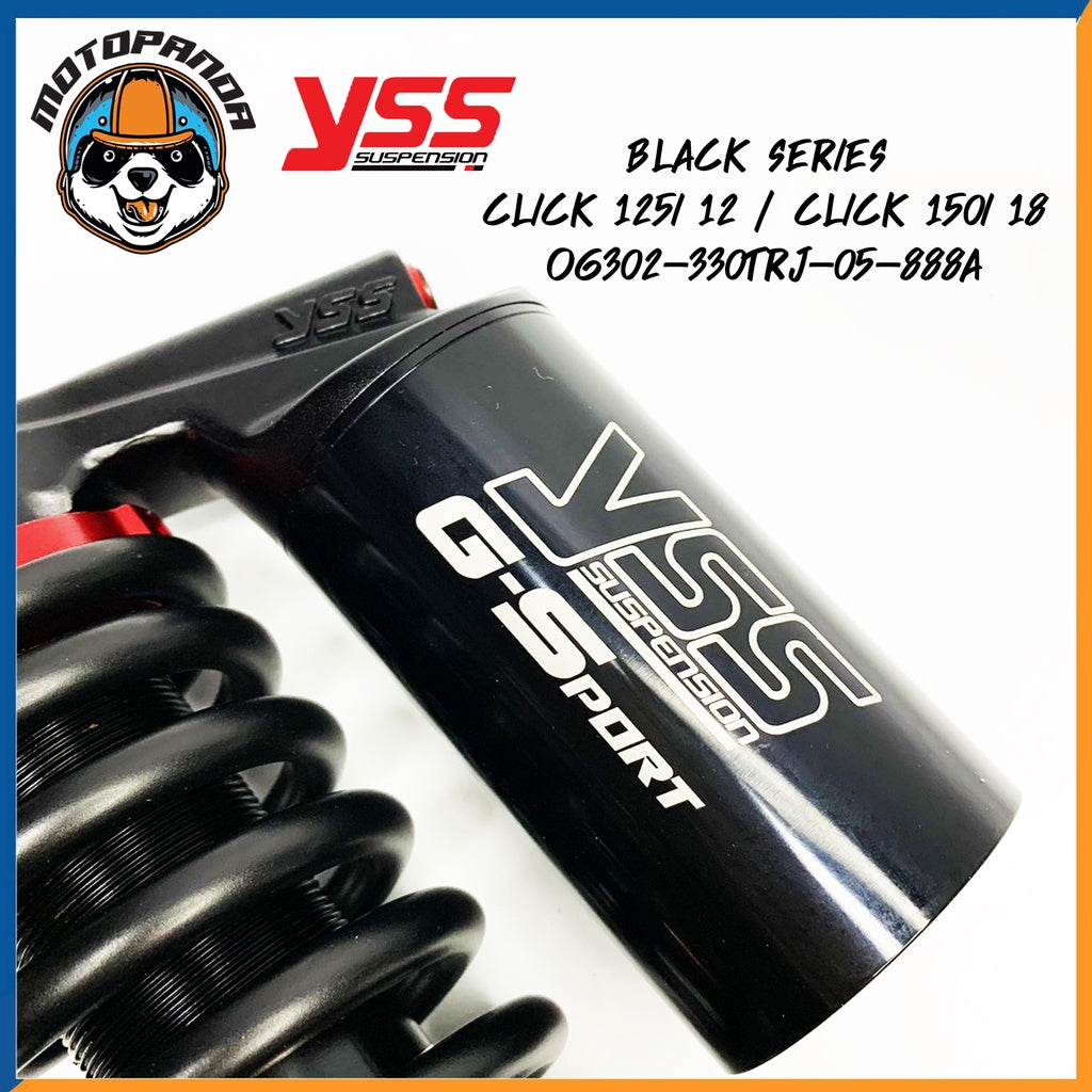 โช๊คหลัง BLACK SERIES HONDA CLICK 125I 150I สูง 330 mm. โช้ค YSS แท้ สำหรับ ฮอนด้า คลิ๊ก 125i/150i โช้คแก๊ส ของแท้100%