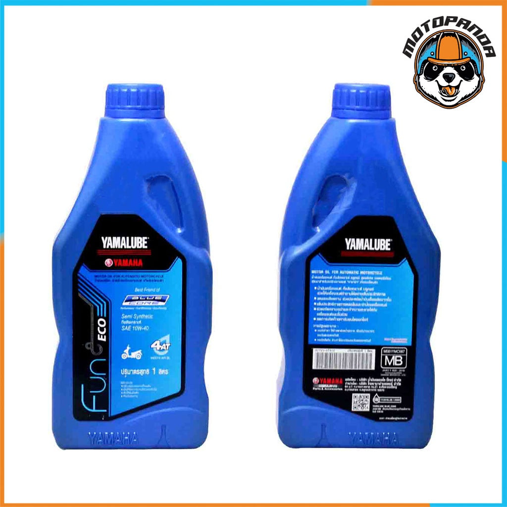 น้ำมันเครื่อง 4AT กึ่งสังเคราะห์ Yamalube รุ่น Blue Core ขวดสีฟ้า 10W-40 BLUE CORE (0.8 ลิตร) สำหรับรถจักรยานยนต์ NOUVO