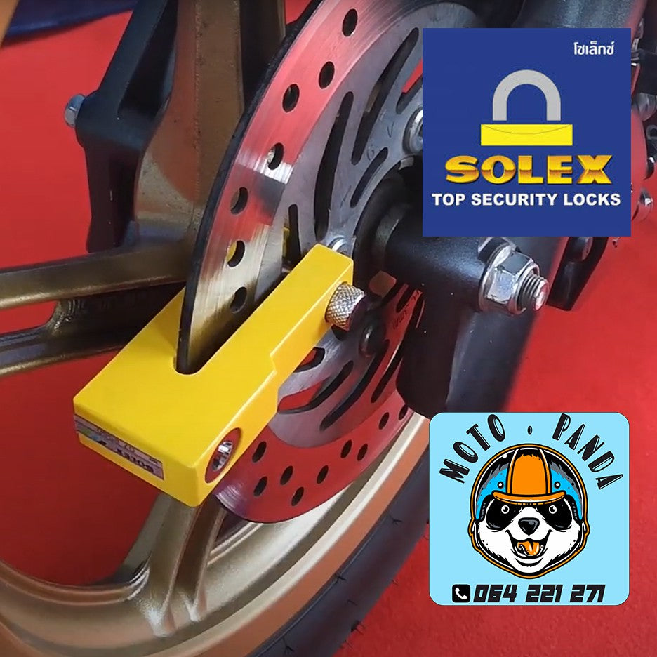 ล็อคดิสเบรค ยี่ห้อ SOLEX 9030 ล็อคดิสเบรครถจักรยานยนต์ รุ่น 9030 แท้100% Motorcycle Disk Lock รับประกันคุณภาพพร้อมส่ง