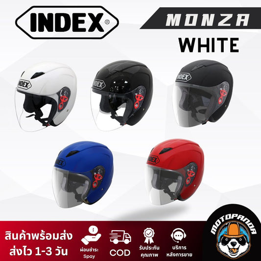 หมวกกันน็อค INDEX MONZA เปิดหน้า ของแท้ 100% รับประกันคุณภาพ
