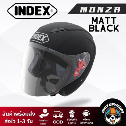 หมวกกันน็อค INDEX MONZA เปิดหน้า ของแท้ 100% รับประกันคุณภาพ