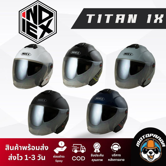 หมวกกันน็อค INDEX TITAN IX แบบเปิดหน้า ของแท้ 100% รับประกันคุณภาพ