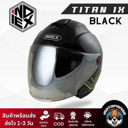 หมวกกันน็อค INDEX TITAN IX แบบเปิดหน้า ของแท้ 100% รับประกันคุณภาพ