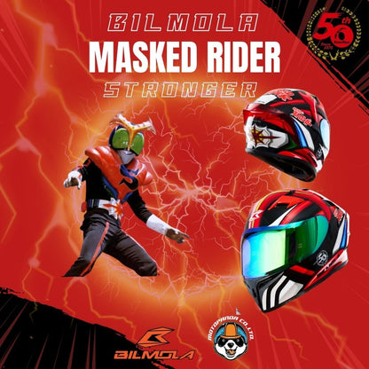 หมวกกันน็อค  - Bilmola Masked Rider Limited Edition ของแท้ 100% รับประกันคุณภาพ