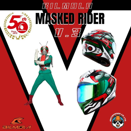 หมวกกันน็อค  - Bilmola Masked Rider Limited Edition ของแท้ 100% รับประกันคุณภาพ