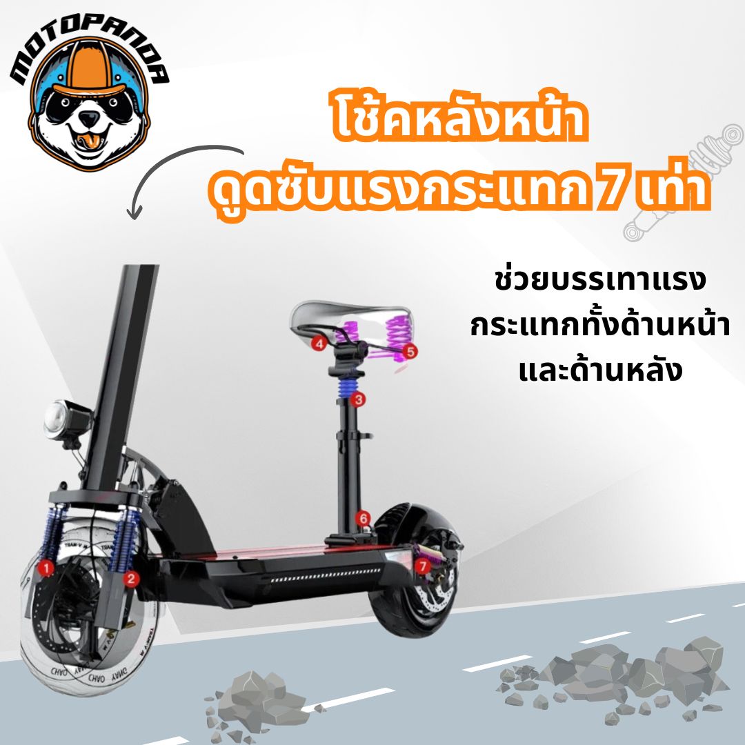 สกู๊ตเตอร์ไฟฟ้า SEALUP Q8 [รับประกัน 1 ปี] ELECTRIC SCOOTER  พับพกพาได้ ออฟโรด (ร้านค้าในไทย)