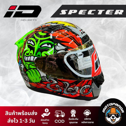 หมวกกันน็อคเต็มใบ ID SPECTER หมวกกันน็อคของแท้ 100% สินค้าคุณภาพดี