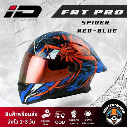 หมวกกันน็อค ID รุ่น frt pro spder ลายแมงมุม หมวกกันน็อคเต็มใบ ของแท้ รับประกันคุณภาพดี