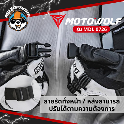 MOTOWOLF MDL 0726 กระเป๋าเป้ ทรงมน จุของได้เยอะ สินค้าแท้ล้านเปอร์เซนต์