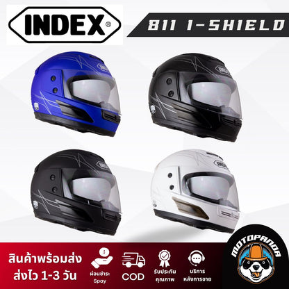หมวกกันน็อค index รุ่น 811 i-shield  ของแท้ 100% รับประกันคุณภาพ