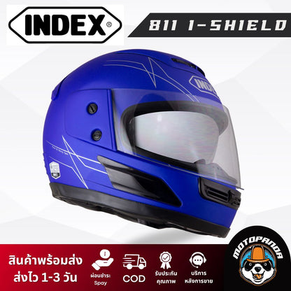หมวกกันน็อค index รุ่น 811 i-shield  ของแท้ 100% รับประกันคุณภาพ