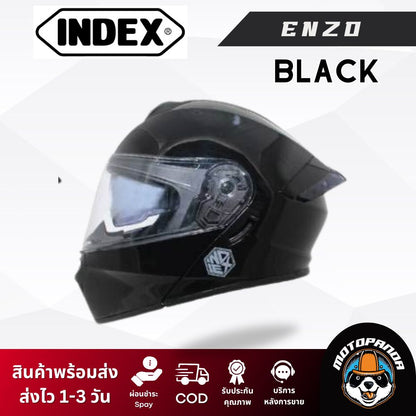 หมวกกันน็อค INDEX ENZO ยกคาง &nbsp;ของแท้ 100% รับประกันคุณภาพ