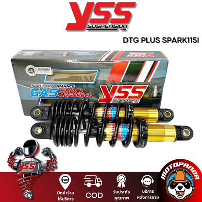 โช๊คหลัง DTG PLUS YAMAHA SPARK 115I สูง 280 mm. โช้ค YSS แท้ ยามาฮ่า สปาร์ก115i โช้คแก๊ส ของแท้100%