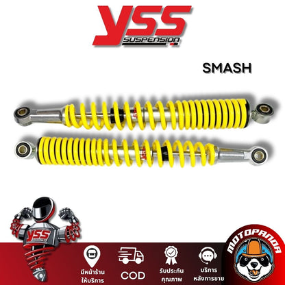 โช๊คหลัง SUZUKI SMASH สูง 370 mm. โช๊ค YSS แท้ สปริงเหลือง ซูซูกิ สแมช โช้คแก๊ส โช๊คคู่ ของแท้100%
