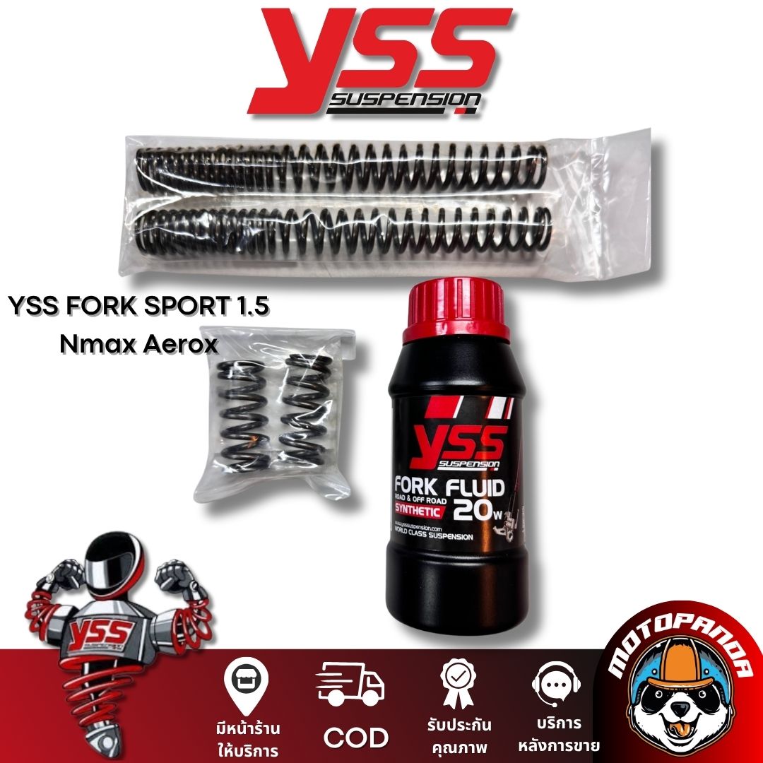 YSS ชุดโหลดโช็คหน้า 1.5 นิ้ว รุ่น  Nmax / Aerox YSS FORK SPORT แท้