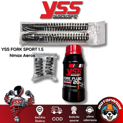 YSS ชุดโหลดโช็คหน้า 1.5 นิ้ว รุ่น  Nmax / Aerox YSS FORK SPORT แท้