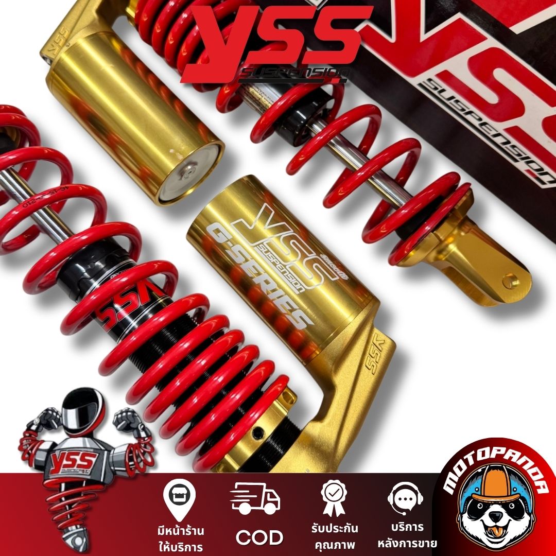 โช๊คหลัง YSS GOLD EDITION NMAX สูง 310 mm. ดำแดงทอง YSS แท้