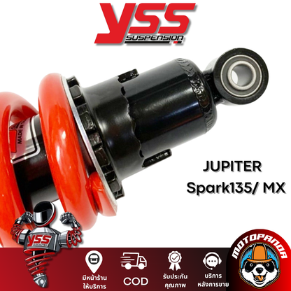 โช๊คเดี่ยว YSS ของแท้100% YAMAHA JUPITER SPARK-135,MX (ปี 05-14) CRYPTON BLACK/RED สูง 210 mm.