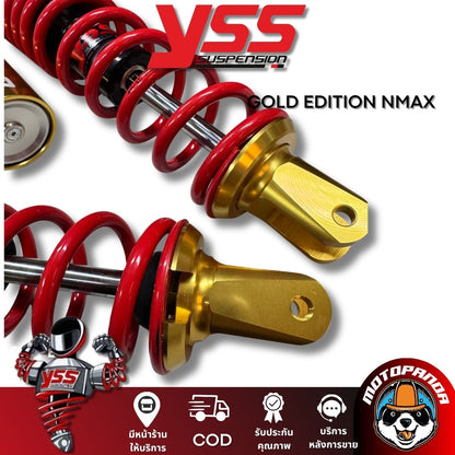 โช๊คหลัง YSS GOLD EDITION NMAX สูง 310 mm. ดำแดงทอง YSS แท้