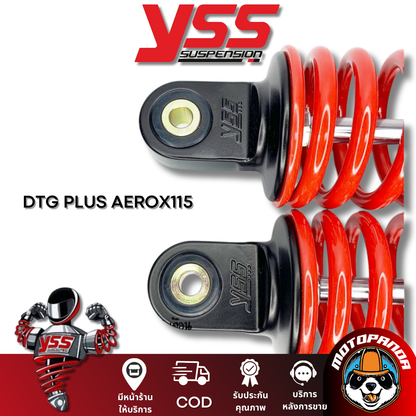 DTG PLUS YAMAHA AEROX 155 สูง 305 mm. มีหลายสี โช๊คหลัง YSS แท้ สำหรับ ยามาฮ่า แอรอค โช้คแก๊ส