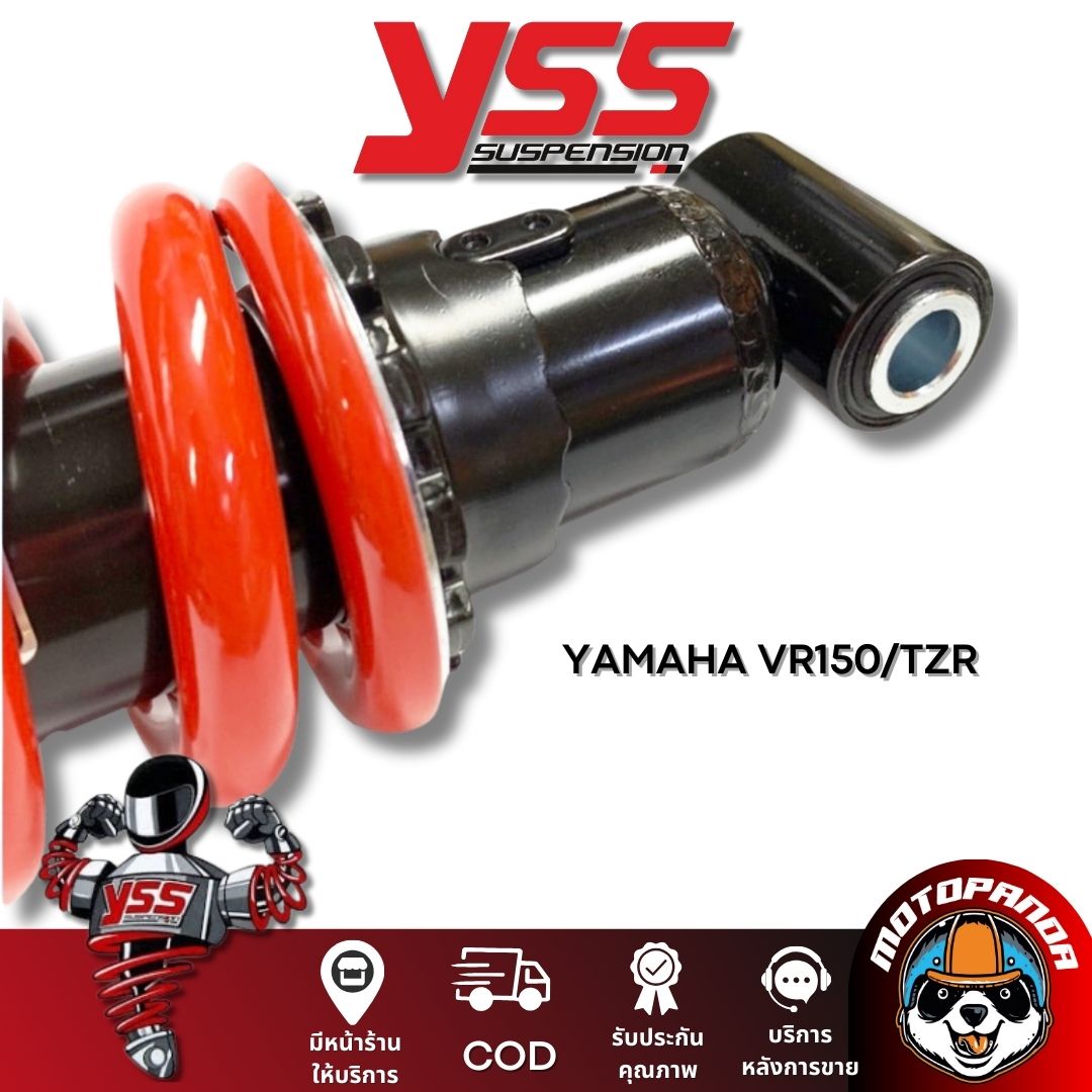 โช๊คเดี่ยว YAMAHA VR150,TZR BLACK/RED สูง 250 mm. โช๊คหลัง YSS แท้ สำหรับ ยามาฮ่า สปริงดำ แกนแดง สินค้าแท้100% พร้อมส่ง