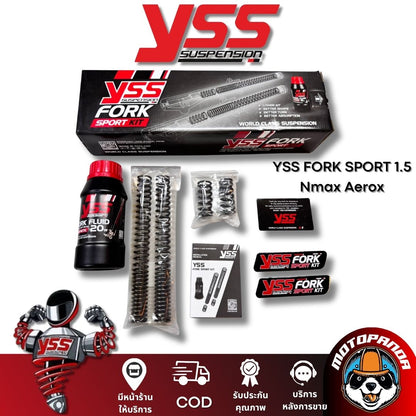 YSS ชุดโหลดโช็คหน้า 1.5 นิ้ว รุ่น  Nmax / Aerox YSS FORK SPORT แท้