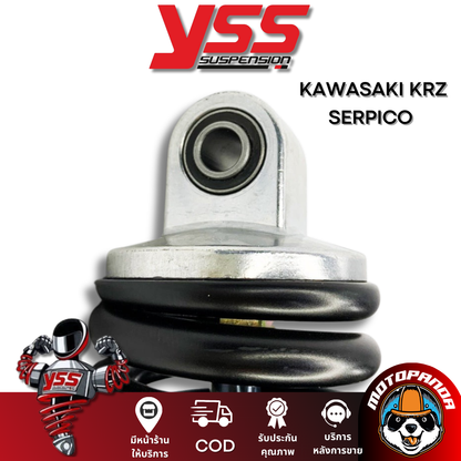 โช๊คหลัง KAWASAKI KRZ SERPICO CHROME/BLACK สูง 250 mm.โช๊คอัพ YSS แท้ สำหรับ คาวาซากิ โครเมียม/ดำ โช๊คเดี่ยว โช๊คหลัง