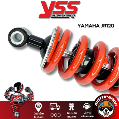 โช๊คหลัง YAMAHA JR120 BLACK/RED สูง 250 mm. โช๊คอัพ YSS ยามาฮ่า ดำ/แดง โช๊คเดี่ยว โช้ค ของแท้100%