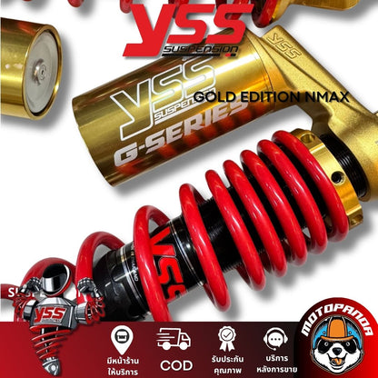 โช๊คหลัง YSS GOLD EDITION NMAX สูง 310 mm. ดำแดงทอง YSS แท้