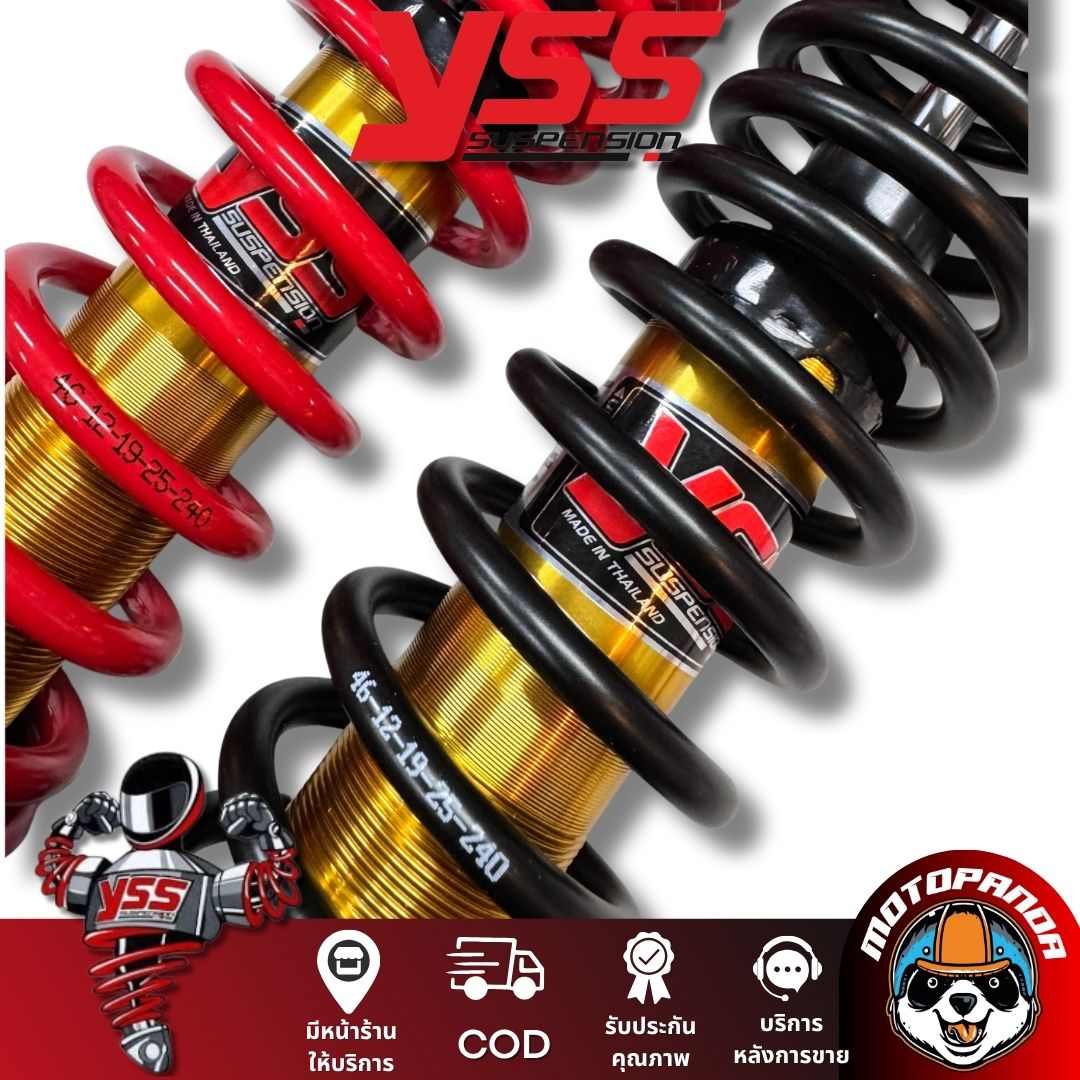 โช๊คหลัง YSS DTG PLUS PCX160 สูง 365 mm. ทองดำ / ทองแดง YSS แท้