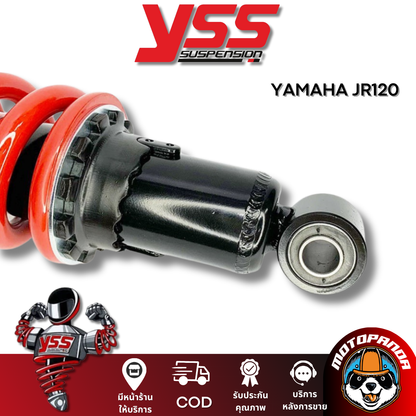 โช๊คหลัง YAMAHA JR120 BLACK/RED สูง 250 mm. โช๊คอัพ YSS ยามาฮ่า ดำ/แดง โช๊คเดี่ยว โช้ค ของแท้100%
