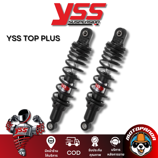 โช๊คหลัง YSS TOP PLUS Wave110  W125i สูง 280 mm  สีดำ/แดงดำ  โช้ค YSS แท้ โช๊คมอไซค์ แท้ 100%