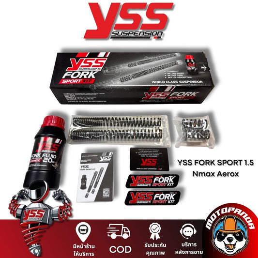 YSS ชุดโหลดโช็คหน้า 1.5 นิ้ว รุ่น  Nmax / Aerox YSS FORK SPORT แท้