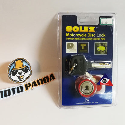 ล็อคดิสเบรค ยี่ห้อ SOLEX 9025 ล็อคดิสเบรครถจักรยานยนต์ รุ่น 9025 แท้100% Motorcycle Disk Lock รับประกันคุณภาพพร้อมส่ง