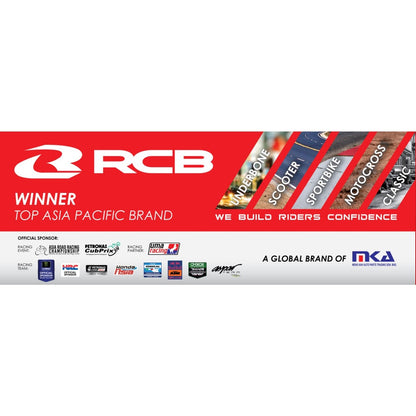 ผ้าเบรค RCB เซเรมิกของแท้! SUZUKI RC80 RC100 A100 CRYSTAL ดรัม สำหรับมอเตอร์ไซค์ ซูซูกิ Racing Boy ของแท้ 100%
