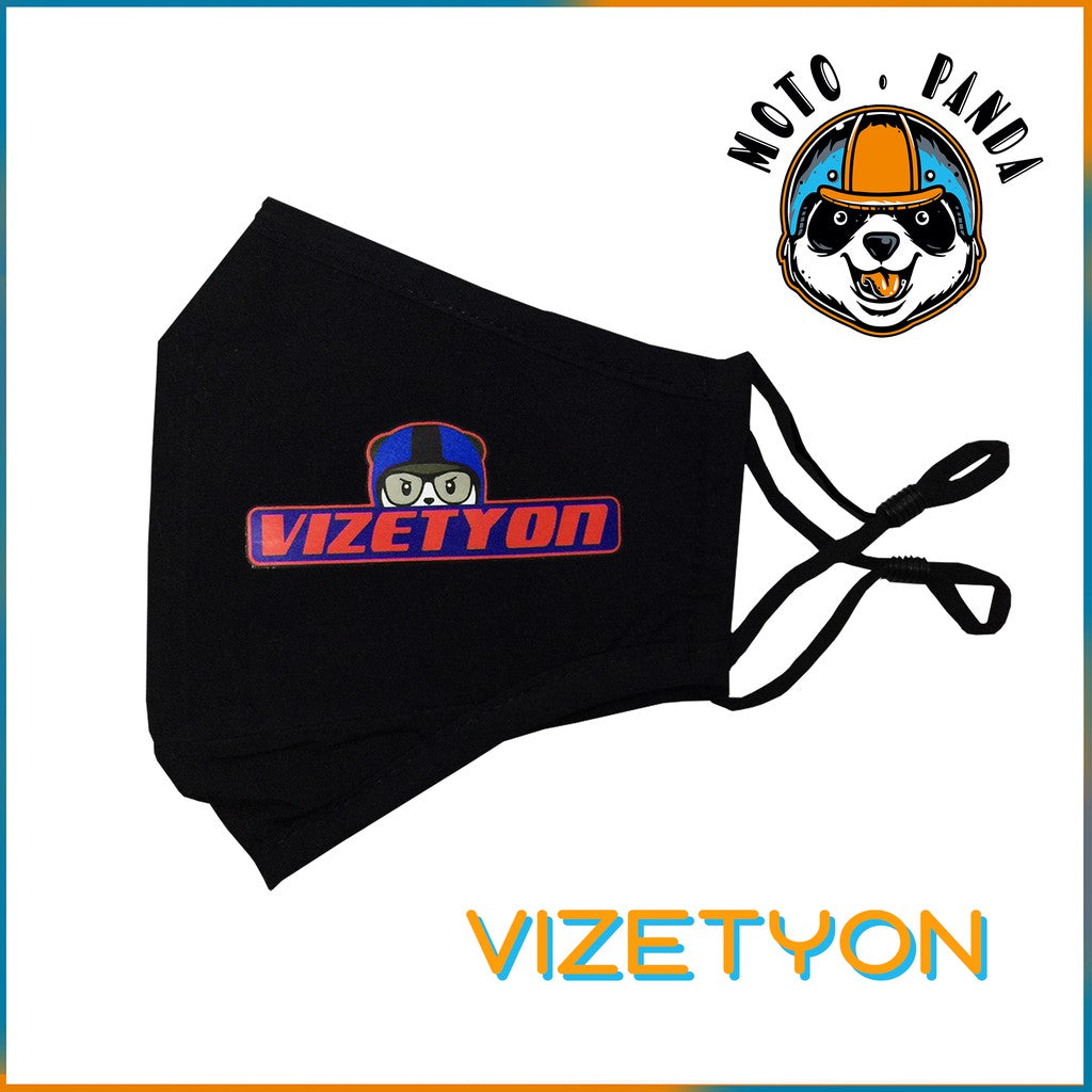หน้ากากผ้าอนามัย หนา สกรีน MOTOPANDA และ VIZETYON หน้ากากอนามัย หน้ากากผ้า MASK เนื้อผ้าดี ผ้า COTTON สินค้าคุณภาพ