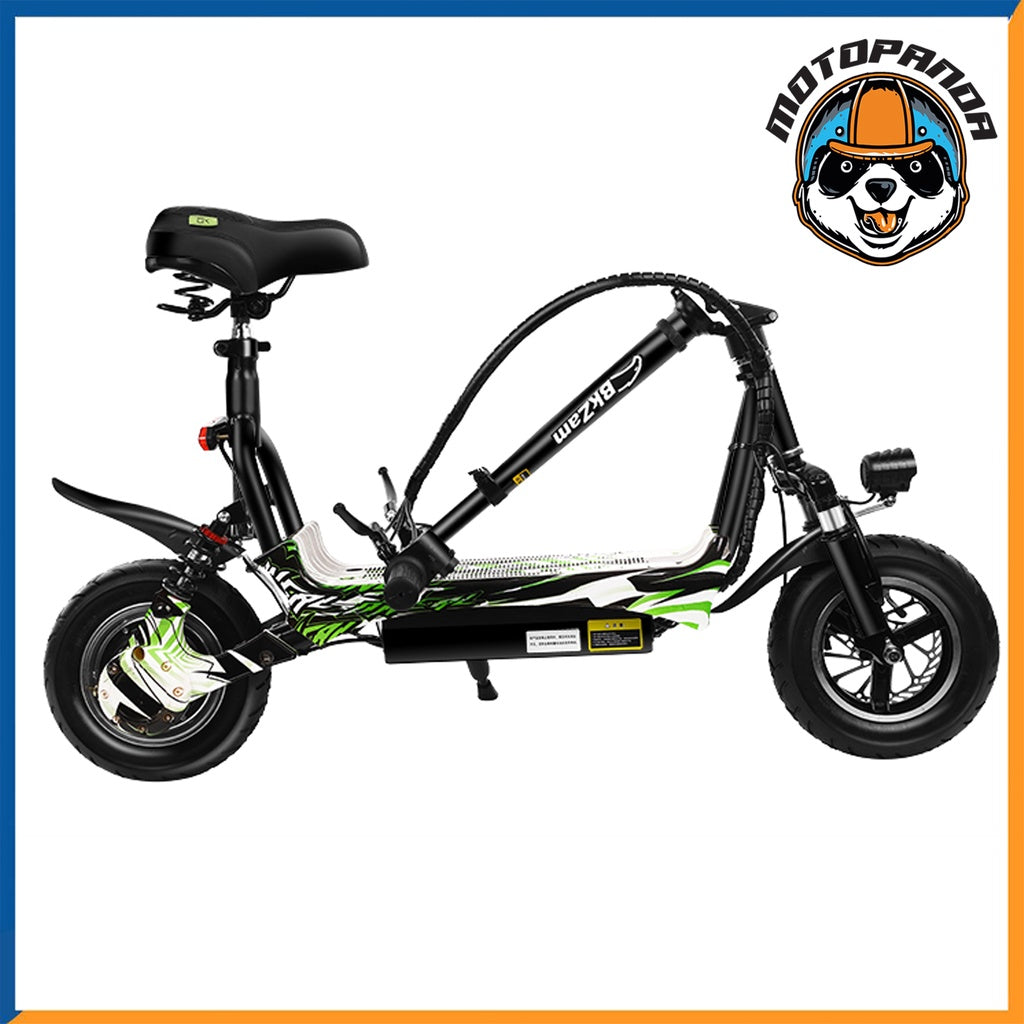 สกู๊ตเตอร์ไฟฟ้า รุ่น GRAPHIC PRO GREEN BLACK E SCOOTER สกู๊ตเตอร์ พับได้ สกู๊ตเตอร์ราคาถูก 24V 350W 10AH จักรยานไฟฟ้า