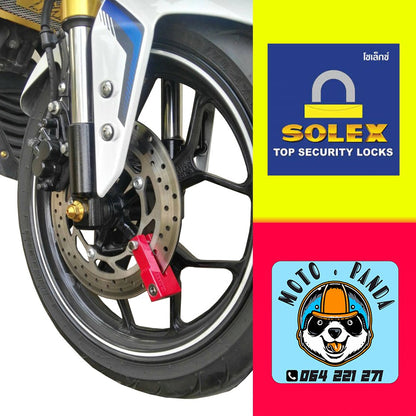 ล็อคดิสเบรค ยี่ห้อ SOLEX 9030 ล็อคดิสเบรครถจักรยานยนต์ รุ่น 9030 แท้100% Motorcycle Disk Lock รับประกันคุณภาพพร้อมส่ง