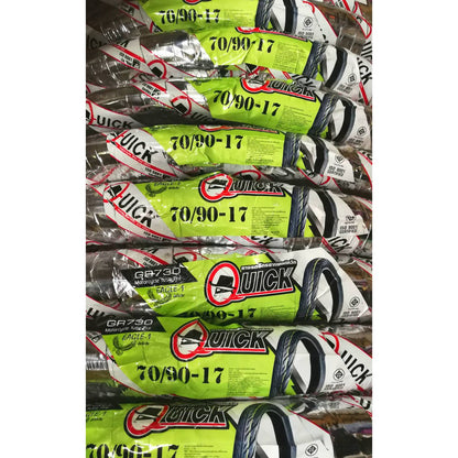 ยางนอก QUICK แก้มเตี้ย ขอบ17 ลาย GR730 Eagle-1 ห่อสีเงิน