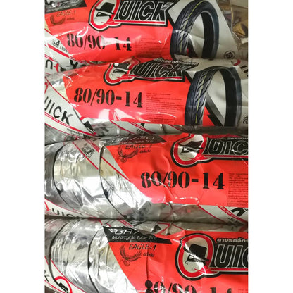 ยางนอก QUICK แก้มเตี้ย ขอบ14 ลาย GR730 Eagle-1 ห่อสีเงิน