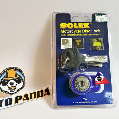 ล็อคดิสเบรค ยี่ห้อ SOLEX 9025 ล็อคดิสเบรครถจักรยานยนต์ รุ่น 9025 แท้100% Motorcycle Disk Lock รับประกันคุณภาพพร้อมส่ง