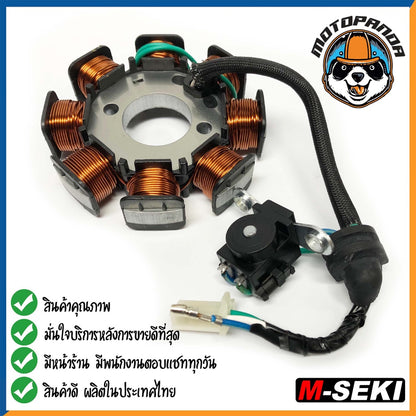 ฟิลคอยล์HONDA DREAM-125 WAVE-100/110 C100P มัดไฟ ขดลวดจานไฟ  สตาร์ทเท้า ฟิล์มคอยล์ ตรงรุ่น ฮอนด้า ดรีม125 เวฟ100 M-SEKI