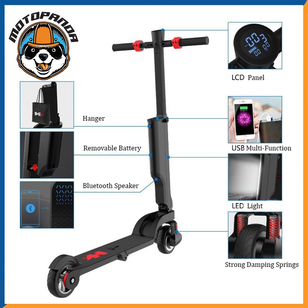 [โค้ดMOHIGH23ลด1,500]สกู๊ตเตอร์ไฟฟ้า รุ่น FOLDABLE E SCOOTER  พับได้ จักรยานไฟฟ้า 29.4V 250W 6AH รองรับน้ำหนัก 110 kg