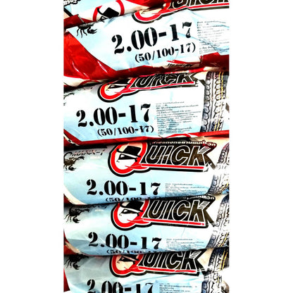 ยางนอก QUICK แก้มสูง  ขอบ17 ลายGR750 MAXX-1 ห่อสีแดง