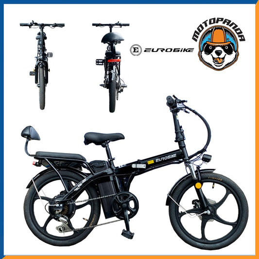 จักยานไฟฟ้า EUROBIKE F20 FOLDING E BIKE จักรยานไฟฟ้าพับได้ สำหรับผู้ใหญ่ พับได้ มอเตอร์ขนาด 48V Electric Bicycle